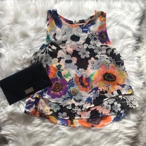 Adorable colorful floral tank blouse✨